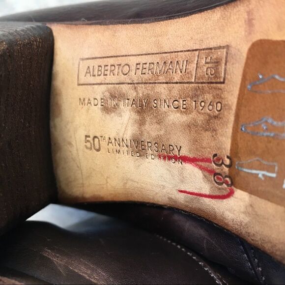 Alberto Fermani very soft brown leather boots - Picture 13 of 14